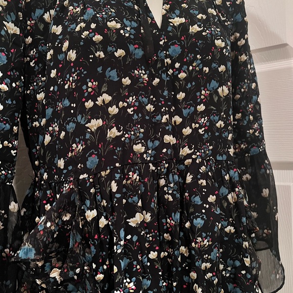 Zara Floral Long Sleeve Dress - Picture 7 of 9